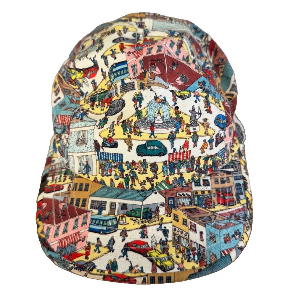 Where's Waldo 5 Panel Multicolor Strapback Hat 2014 Classic Media Adjustable Cap